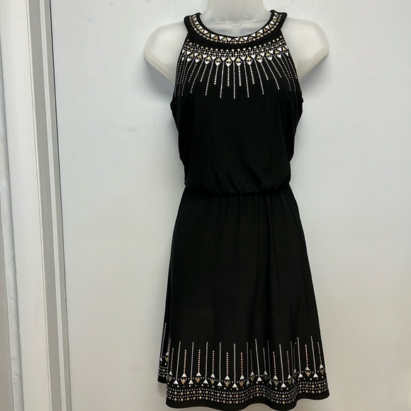 NEW White House Black Market Sleeveless Embellished Blouson Dress Size XXS - Picture 1 of 9